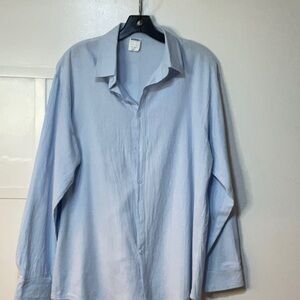 King Billion Men's Light Blue Linen Shirt